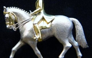 dressage horse rider pin