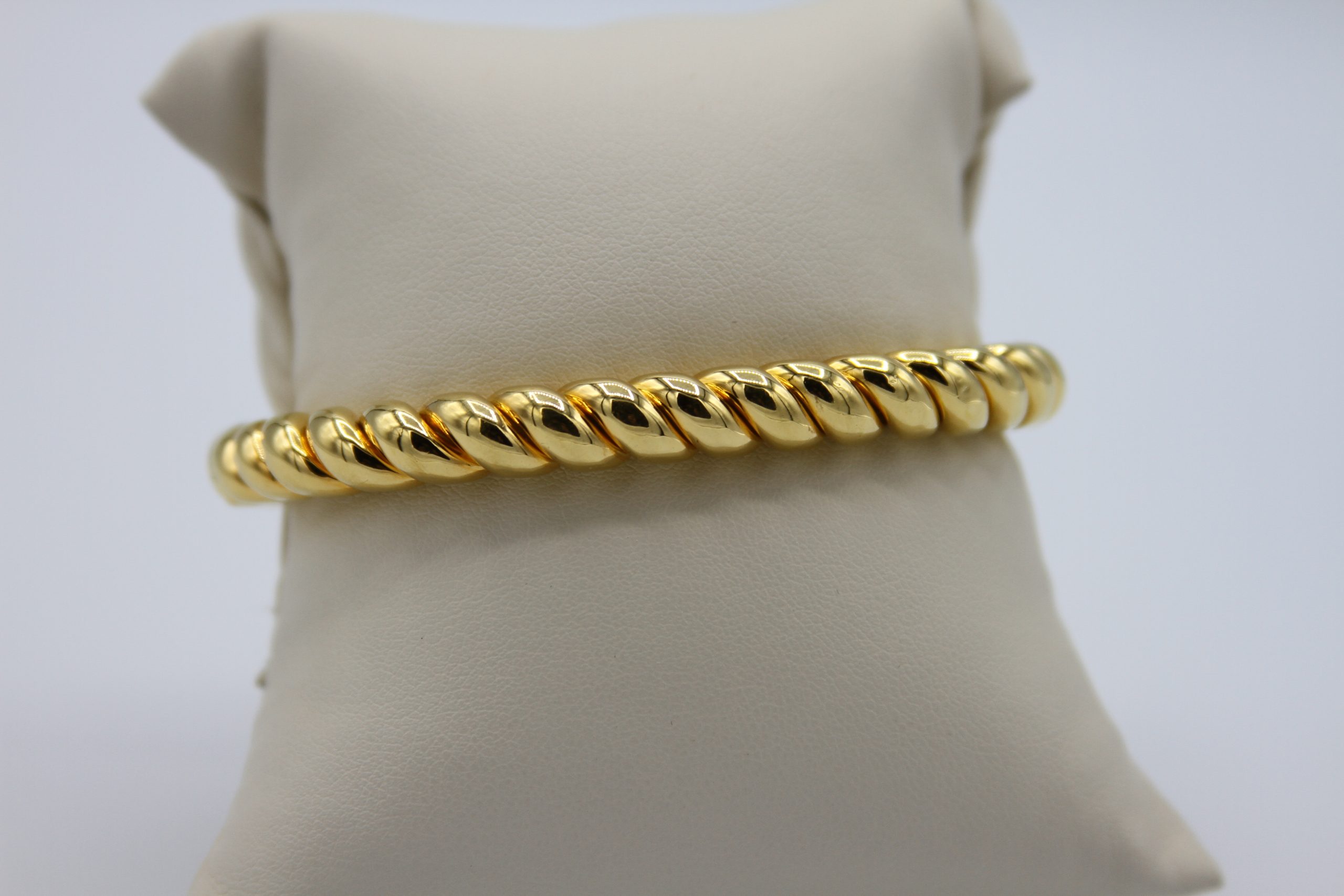 A twined gold bracelet